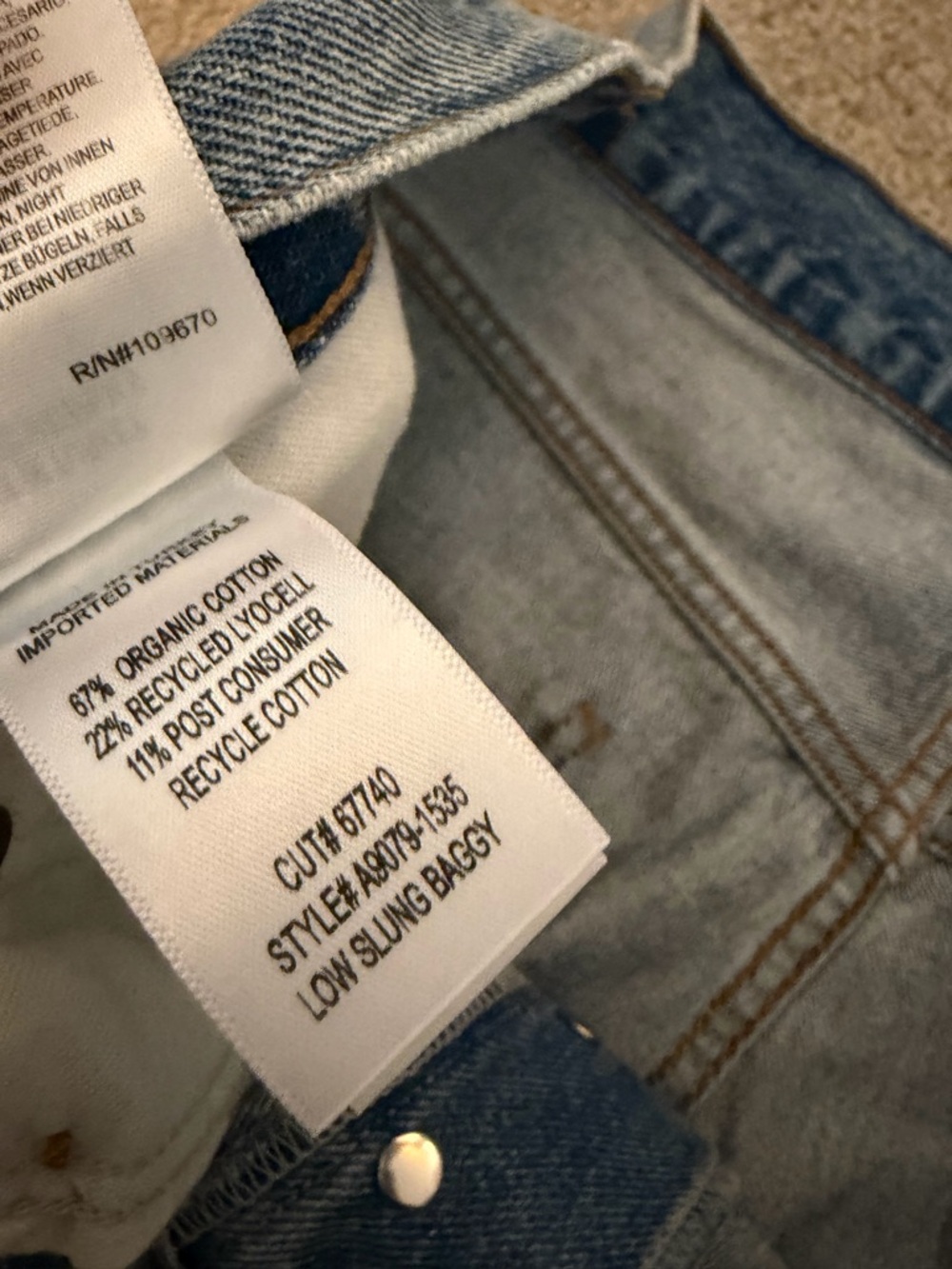 Agolde low slung baggy jeans - Picture 3 of 3